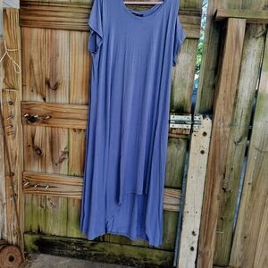 Elegant Blue Maxi Dress